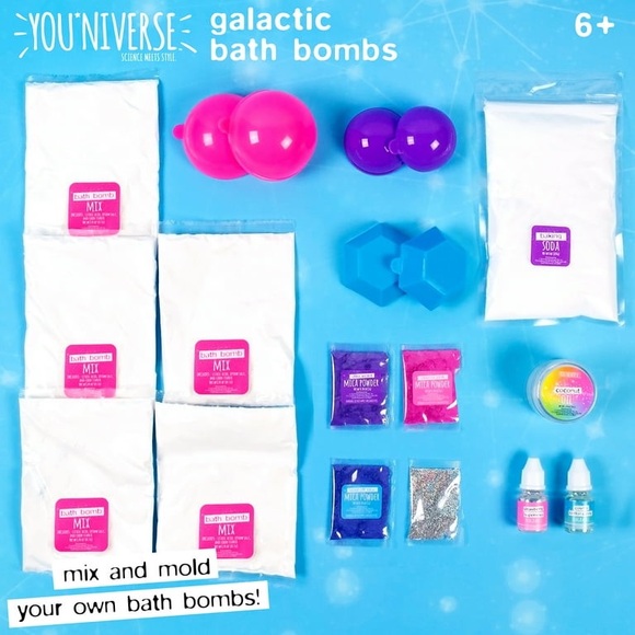YOUniverse D.I.Y. Mix and Mold Galactic Bath Bombs - Picture 2 of 5